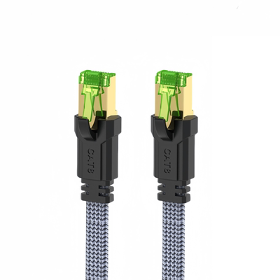 CYANMI八类网线网络线家用5g电竞双屏蔽编织七类千兆跳线万兆网线