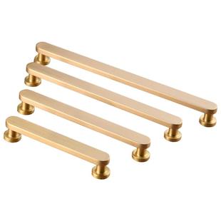 铜匠师金色黄铜推拉柜门拉手现代简约移门橱柜子五金衣柜抽屉把手