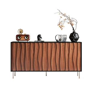 高端中古实木餐边柜客厅靠墙装饰柜斗柜玄关电视柜极简落地矮柜子