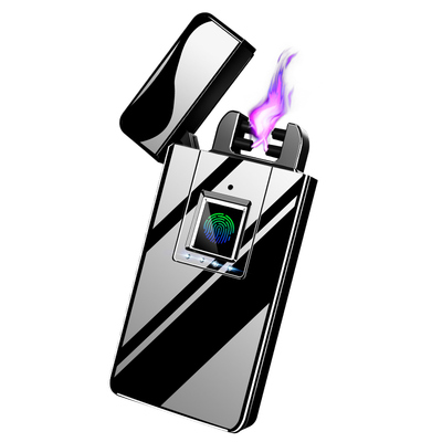 高档真指纹识别充电打火机防风个性定制照片刻字送男友创意礼物潮