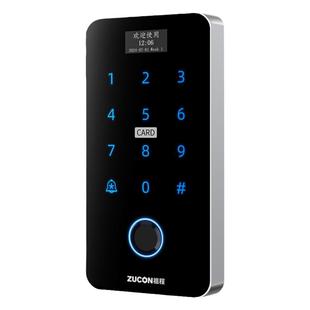ZUCON指纹门禁系统一体机防水密码刷卡套装电子智能电磁锁玻璃门