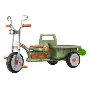 儿童三轮车带后斗可带人2-6岁男女宝宝脚踏车双人童车玩具自行车