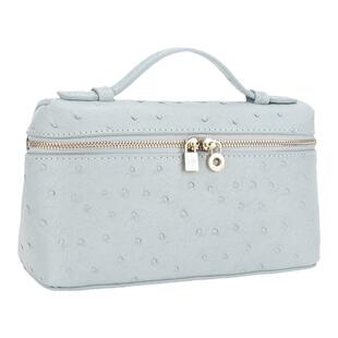 2024新款LP19真皮饭盒包小方包荔枝纹牛皮手提包简约单肩手提包女