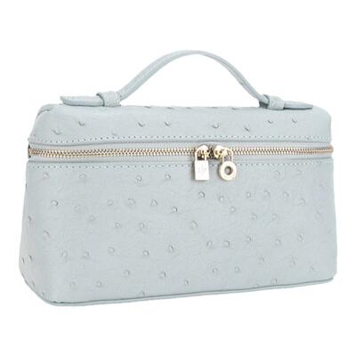 小方盒荔枝纹小时尚真皮饭盒包