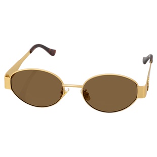 复古金属椭圆老钱风墨镜女高级街拍港风新款防紫外线太阳眼镜轻奢