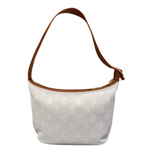 MLB女式韩系单肩包时尚潮通勤满印老花腋下包休闲斜挎包3ABQM015N