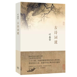 官方正版 古诗词课 叶嘉莹 迦陵中国古诗词大全集古典文学理论古典诗歌诗词集词典唐诗宋词元曲全唐诗唐诗三百首给孩子的诗畅销书
