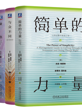 官网套装 人生哲学系列 全4册 简单的力量+人生定位+与众不同+聚焦 套装全4册 艾里斯 杰克 特劳特 差异化营销战略 高效管理