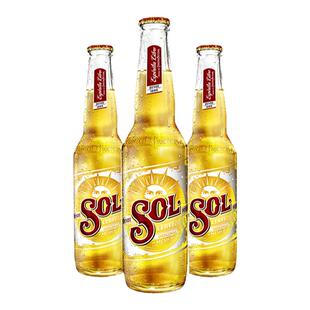 SOL/苏尔啤酒 整箱瓶装 330ml*24瓶 10.7度全麦酿造啤酒 官方正品