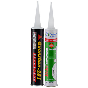 德克钣金胶风挡用黑玻璃胶快干聚氨酯密封胶汽车维修补漏修复焊接