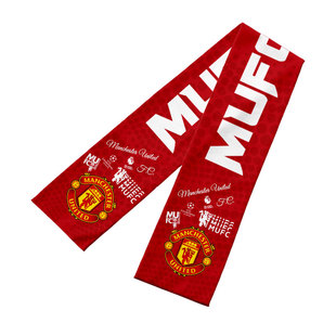 曼联队服红魔足球迷服围巾男女加油助威围脖应援保暖披肩可定制