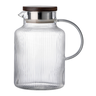 忆壶茶冷水壶玻璃耐高温大容量家用密封带盖子防尘冷泡果茶凉水壶