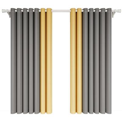 窗帘带杆一整套遮光2025新款