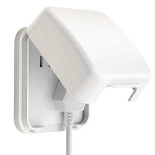 白色家用86型卫生间斜5孔错位五孔插座厨房防水盒防溅保护面罩盖