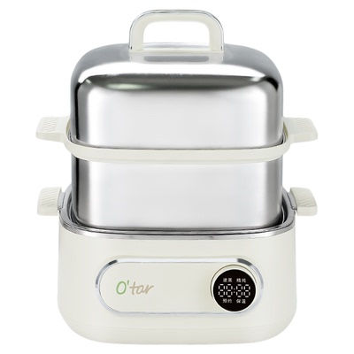 欧塔电蒸锅不锈钢蒸煮炖一体锅