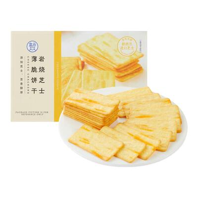 盒马岩烧芝士薄脆饼干190g