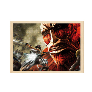 进击的巨人木质拼图周边9/35/70/120/200/300/500/700/1000片带框