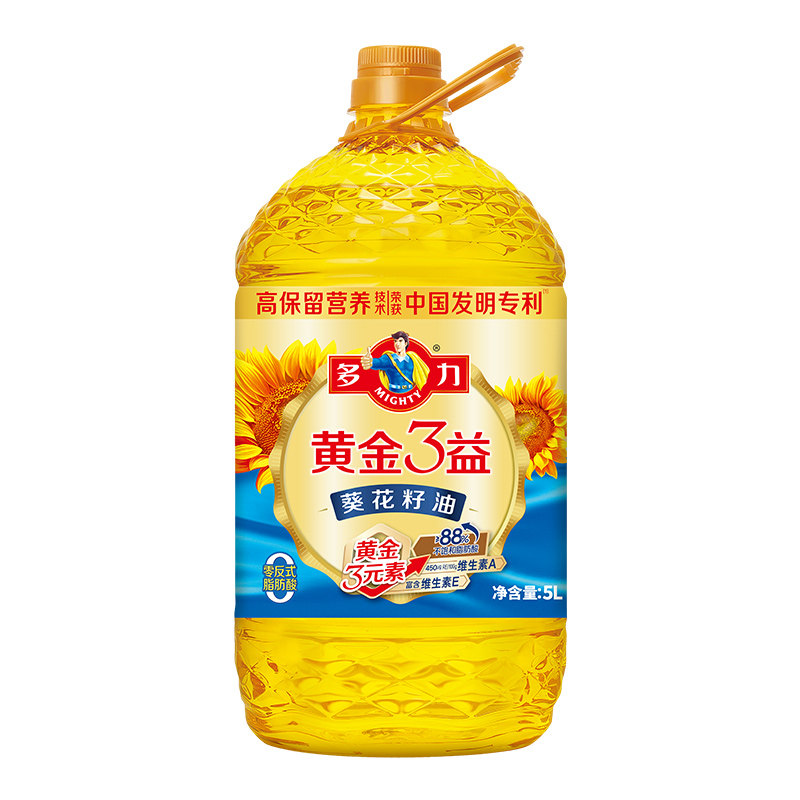 多力黄金三益葵花籽油家用食用油