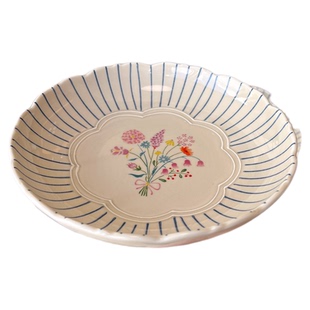 日式复古餐具套装高级感菜盘饭碗釉下彩家用盘子碗套装乔迁礼物