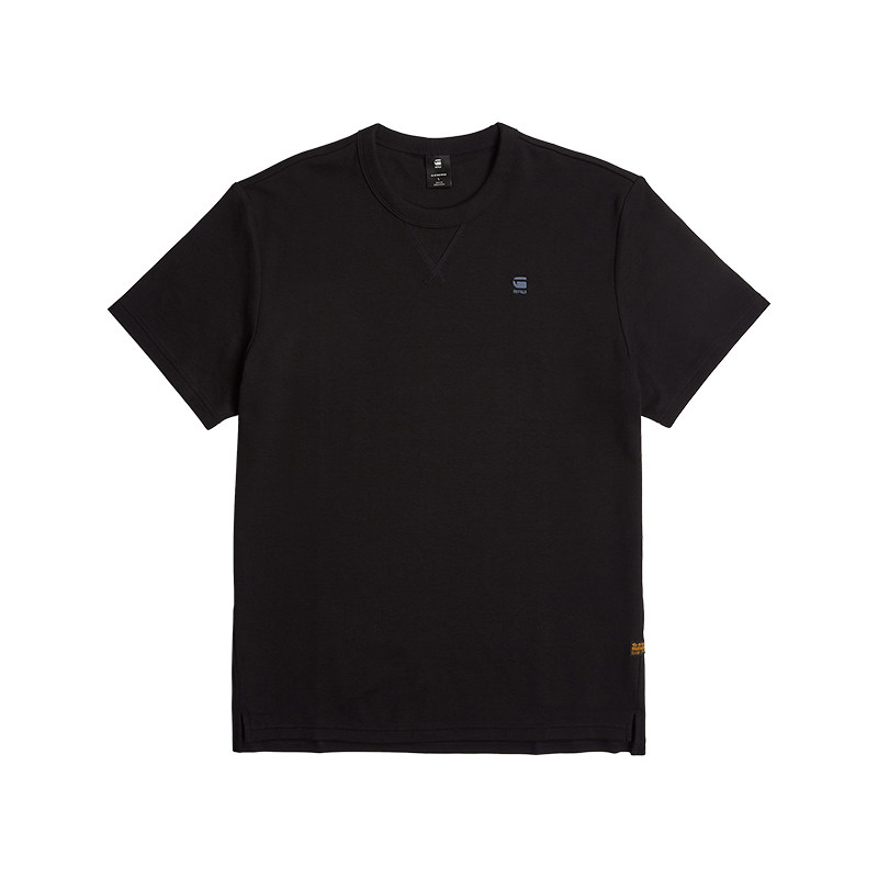 G-STAR RAW25春季新品Nifous男士弹力舒适罗纹圆领短袖T恤D24449