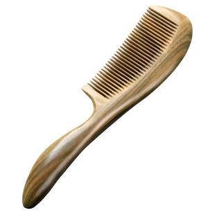 小李子天然桃木牛角绿檀木梳子儿童女孩不伤头发家用木梳女士专用