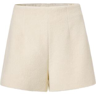 【商场同款】糖力 冬季羊毛毛绒休闲裤女高腰显瘦阔腿短裤靴裤