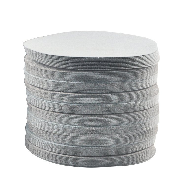 金牛植绒砂纸片9寸白砂纸抛光沙纸磨墙干砂圆形砂纸打磨机抛光片