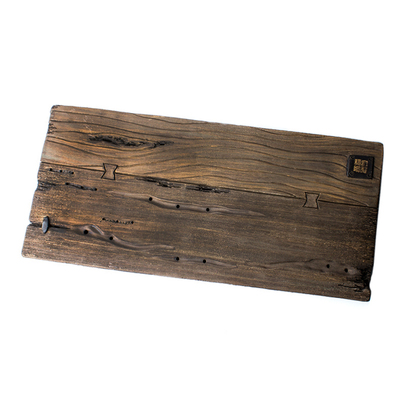 纯手工粗陶茶盘复古存蓄水方形