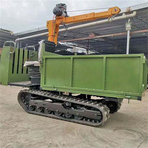 手扶式履带运输车自走搬运车设备农用履带运输车四不像爬山虎