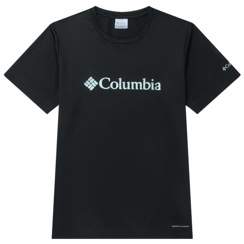 Columbia哥伦比亚户外男女速干降温凉爽透气运动短袖T恤AE0543