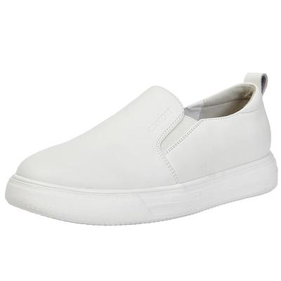 牛皮小白鞋百田森休闲