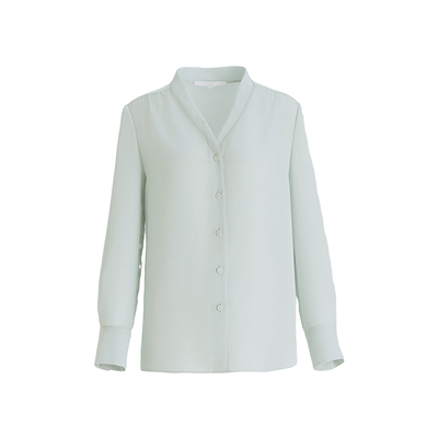 OBEG欧碧倩重要场合漂亮长袖衬衫女春夏柔系职场穿搭衬衣10502004