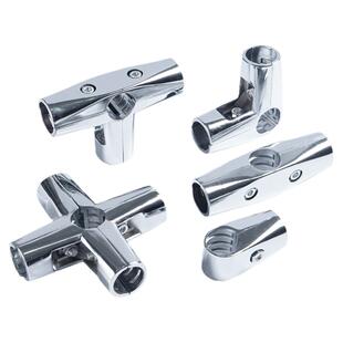 19/25/32拼接连接件圆管弯头固定卡扣钢管不锈钢货架接头紧固件