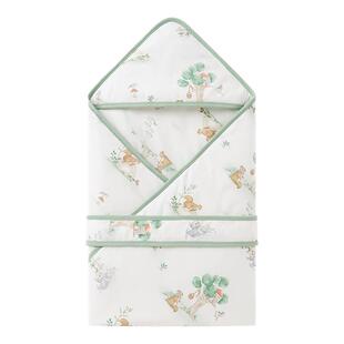 全棉时代新生婴儿包被纯棉a类春夏包单四季款初生襁褓产房抱被