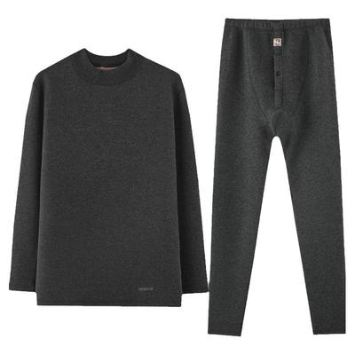 高领长袖色纺红豆加厚加绒