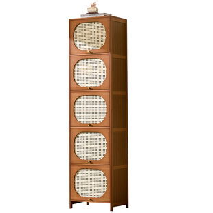 家用门口入户鞋柜带门小型窄简易鞋架楼道迷你出租屋收纳一体多层