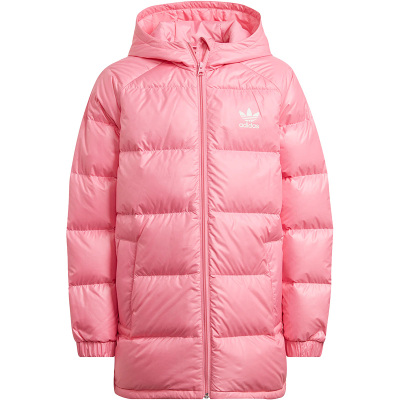Adidas/阿迪达斯正品三叶草大童运动保暖连帽羽绒服HK0389