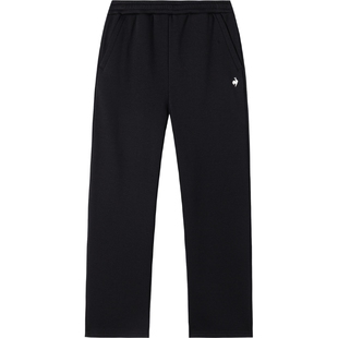 乐卡克法国公鸡秋冬女款休闲运动针织直筒长裤加绒裤子