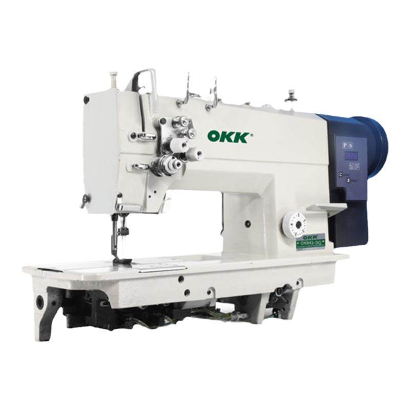 OKK842/872双针缝纫机工业直驱全自动做牛仔帐篷衬衫压双线平缝机