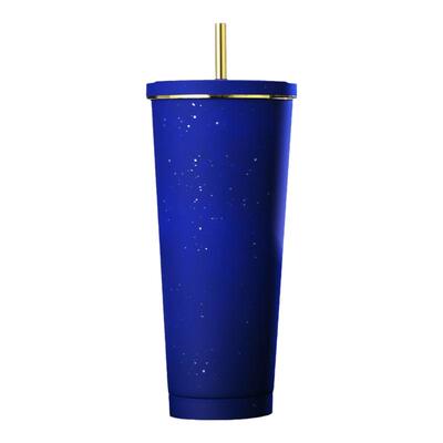 HB不锈钢保温保冷定制星空吸管杯