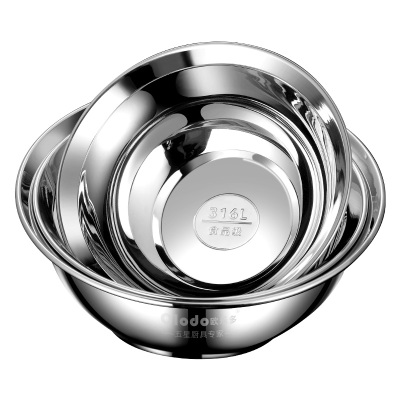 316不锈钢盘家用加深圆形盛汤盆