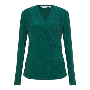 【精简衣橱】Marisfrolg玛丝菲尔春新款V领丝绒修身长袖上衣