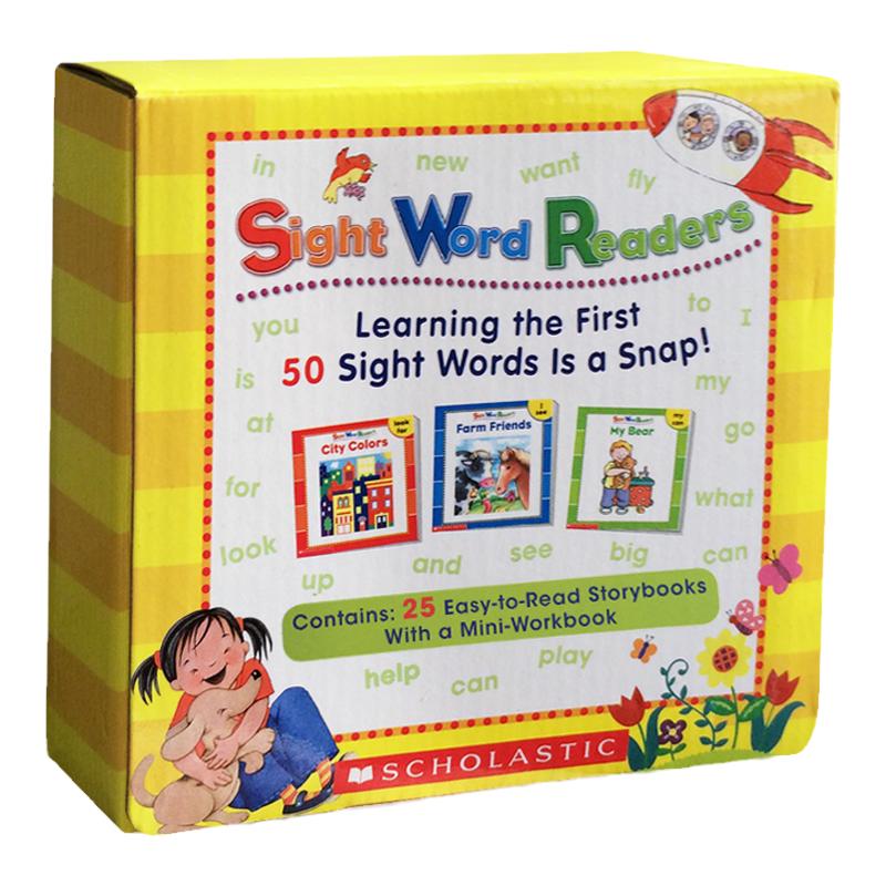 【送音频】关键高频词25册常见字绘本Sight word Words Readers 家长指导套装英文原版启蒙入门词汇阅读学习无CD版 tales