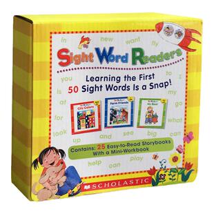 【送音频】关键高频词25册常见字绘本Sight word Words Readers 家长指导套装英文原版启蒙入门词汇阅读学习无CD版 tales
