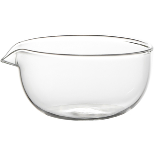 带引流嘴碗甜品小碗耐热玻璃餐厅烘焙备料酱料抹茶碗可微波大号