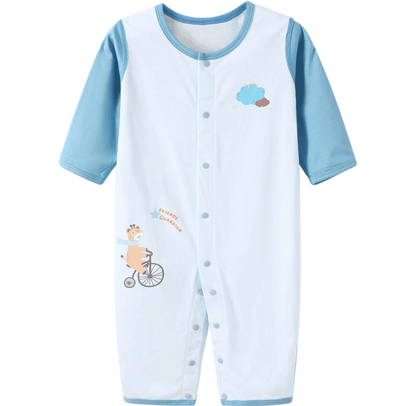 童泰新生婴儿衣服春秋纯棉连体衣