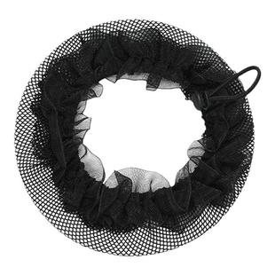 发网女儿童舞蹈考级头饰盘丸子头发圈跳舞发饰盘发神器头花发网兜