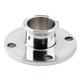 304/316不锈钢卫生级法兰转卡盘法兰转接头 HG5010-PN10标准法兰
