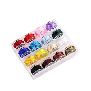 盒装迷你股线3股6股9股12股套装金店专用编织流苏穗子金丝分装线