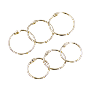 100个活页圈铁环扣装订圈卡圈线圈环单词卡铁圈书圈活页环开口圈